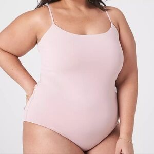 Lane Bryant pink cami bodysuit medium